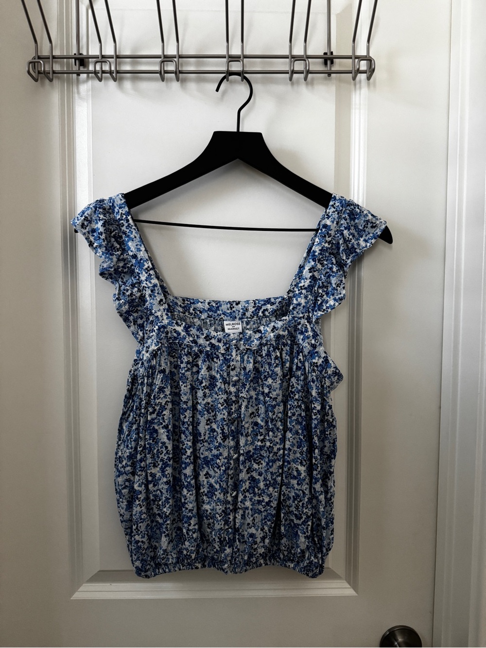 Melrose & Market Women’s Floral Ruffle Strap Top